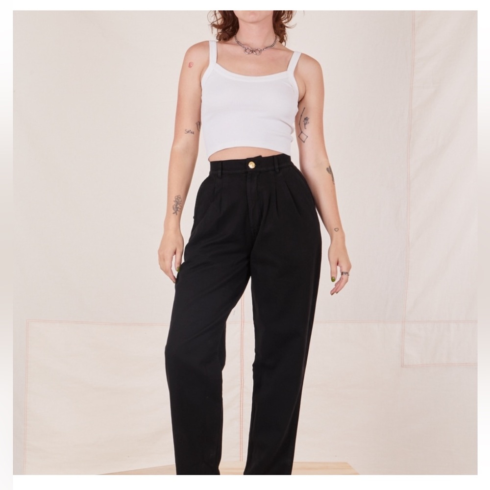 Big Bud Press High-Waist Black Tailored Pants